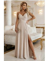 Love Lace - Evening Wrap Strappy Maxi Dress - Lyst