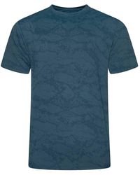 KAM Jeanswear - Active Performance Distressed Print Tee For - Lyst