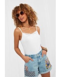 Joe Browns - Basic Adjustable Strap Lace Insert Cami Top - Lyst