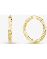 T.H.Baker - 9Ct Extra Large Twisted Hoop Earrings Inv102485 (15.8G) - Lyst