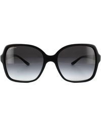 BVLGARI - Square Black Dark Grey Gradient 8164b Sunglasses - Lyst