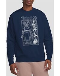 Marvel - Fantastic Four First Family & Herbie Blueprint Sweatshirt - Lyst