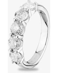 T.H.Baker - 18Ct 2.00Ct Diamond Five Stone Ring - Lyst