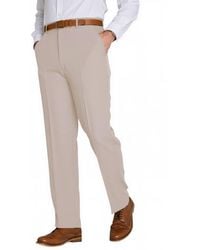 Chums - Comfort Fit Formal Elasticated Trousers With Stretch Waist - Lyst