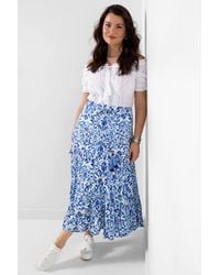 Joe Browns - Crinkle Maxi Skirt With Floral Print & Tassel Tie - Lyst