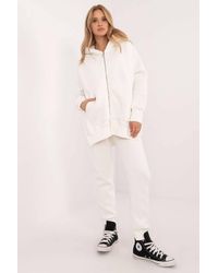 Love Lace - Cotton Elastane Zip Hood Tracksuit Set Style 202287 - Lyst