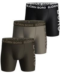 Björn Borg - 3 Pack Designer Band Sports Performance Boxer Shorts - Lyst