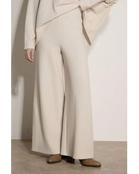 Apricot - Waffle Jersey Knit Wide-Leg Joggers - Lyst