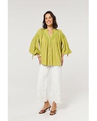 Liquorish - Lace Detail Shirt - Lyst