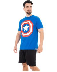 Marvel - Avengers Captain America Short Pyjamas - Lyst