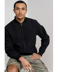 Tokyo Laundry - Seersucker Bomber Jacket With Zip-Up & Side Pockets - Lyst