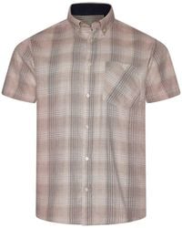 KAM Jeanswear - Short Sleeve Textured Check Shirt For - Lyst