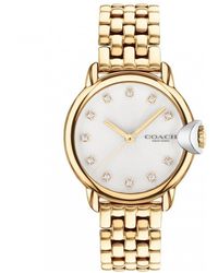 COACH - Arden Gold Plated Stainless Steel Fashion Analogue Watch - 14503819 - Lyst