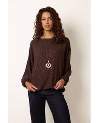 Blue Vanilla - Long Sleeve Round Neck Top - Lyst