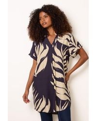 Blue Vanilla - Short Sleeve V-Neck Top - Lyst