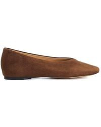Dune - 'Highcut' Suede Ballet Pumps - Lyst