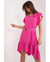 Love Lace - Everyday Summer Flared Dress With Tie Belt - Lyst