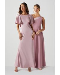 Coast - Tie Back Full Angel Sleeve Bridesmaids Dress - Lyst