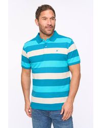 Bewley & Ritch - Hadley 100% Cotton Pique Striped Polo Shirt - Lyst