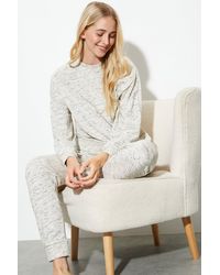 Dorothy Perkins - Space Dye Sweat Top And Cuff Pant Pyjama Set - Lyst
