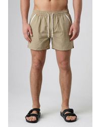 Influence - Elasticated Stripe Swim Shorts - Lyst