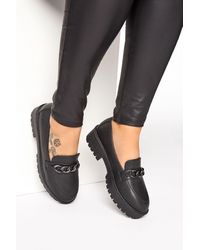 Yours - Extra Wide Fit Chunky Loafers - Lyst