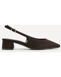 Linzi - Aire Faux Suede Slingback Court Heels - Lyst