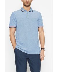 MAINE - Tipped Polo Shirt - Lyst