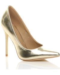 AJVANI - High Heel Stiletto Pointed Toe Party Court Shoes - Lyst