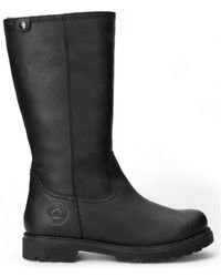 TruClothing - Knee High Pull On Faux Fur Lining Leather Boots - Lyst