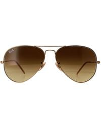 Ray-Ban - Aviator Matt Gradient Sunglasses - Lyst