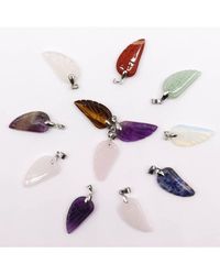 KDMD - 12 Assorted Gemstone Angel Wing Pendants - Lyst
