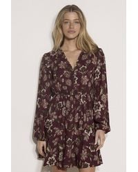 Apricot - Folk Floral Mini Dress - Lyst