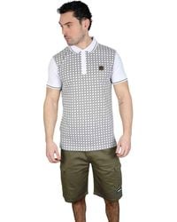 Lambretta - Houndstooth Polo Shirt - Lyst