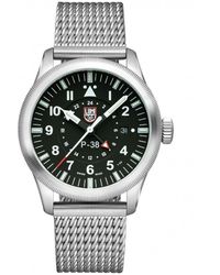 Luminox - P-38 Lightning Gmt 9520 Series Stainless Steel Quartz Watch - Xa.9522 - Lyst