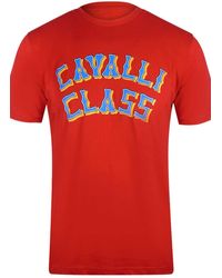 Roberto Cavalli - Short Sleeve Crew T-Shirt - Lyst