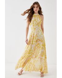 Coast - Alexandra Farmer Halter Neck Full Skirt Maxi Dress - Lyst