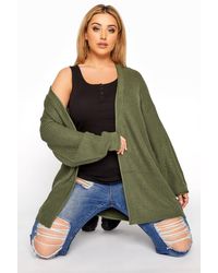 Yours - Long Sleeve Cardigan - Lyst