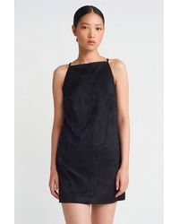 Dilvin - Sleeveless Mini Dress With Zipper - Lyst