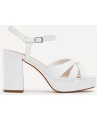 Linzi - Keliah Faux Leather Platform Heels - Lyst