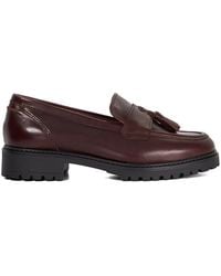 Dune - Wide Fit 'Gracelyn' Leather Loafers - Lyst