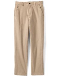 Lands' End - Comfort Waist Classic Fit Flannel Lined Stretch Chinos - Lyst