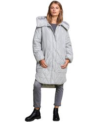 Roman - Hooded Longline Quilted Coat - Lyst