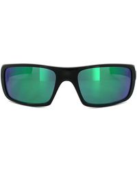 Oakley - Wrap Black Ink Jade Iridium Sunglasses - Lyst