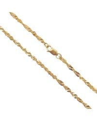 Raina Jewels - 22Ct Fancy Twisted Ripple Chain Necklace 18" 3Mm Width - Lyst