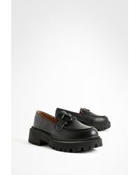 Boohoo - Hardware Detail Chunky Loafers - Lyst