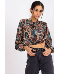 Love Lace - Everyday Long Sleeve Stand Collar Blouse - Lyst