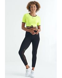 TOMMY LIFE - Elastic Crop T-Shirt With Crew Neck - Lyst