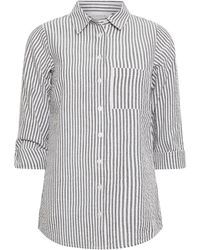 PixieGirl - Petite Stripe Print Collared Shirt - Lyst