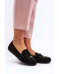 Love Lace - Classic Suede Moccasin Shoes Rounded Toe Comfort Slip On Summer - Lyst